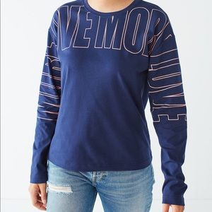 UO More Love Long Sleeve Tee, Worn Once